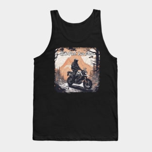 Ride fast live slow motorcycle Tank Top